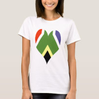South Africa flag heart - Bokke