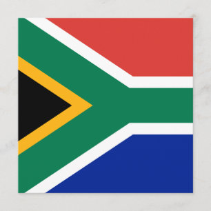 South Africa Flag Invitation