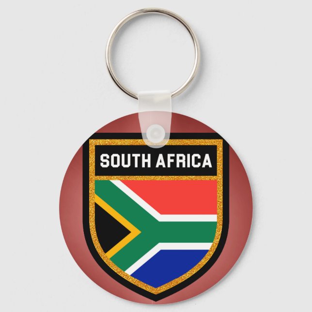 South Africa Flag Key Ring (Front)