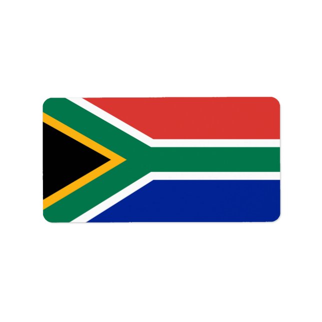 South Africa flag Label (Front)
