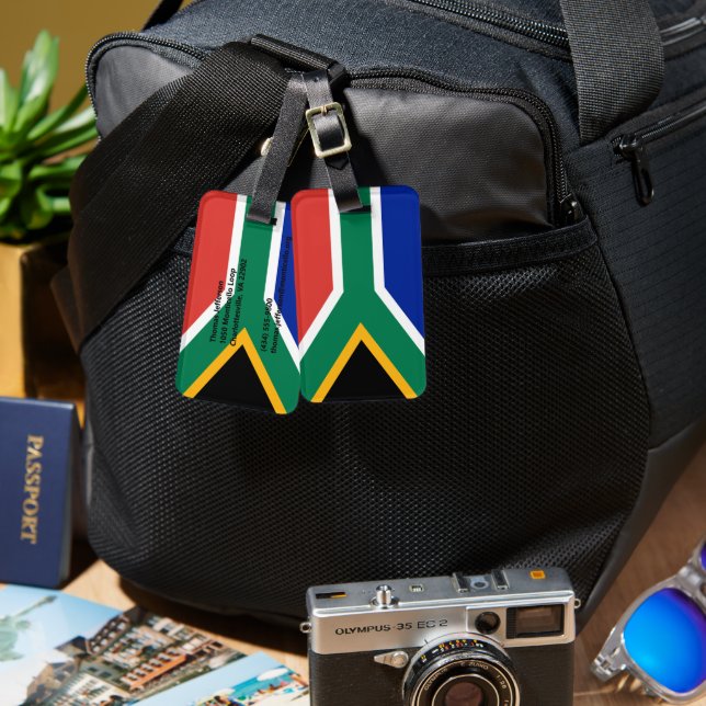 South Africa flag Luggage Tag (Front & Back)