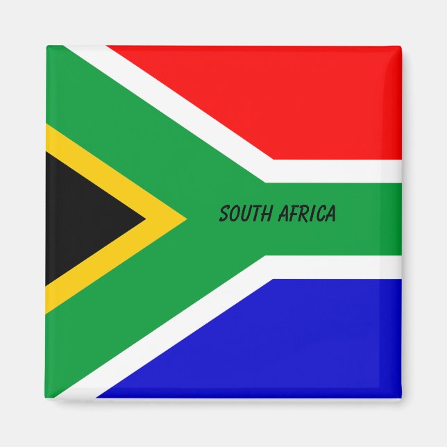 South Africa Flag Magnet (Front)