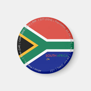 South Africa Flag Magnet