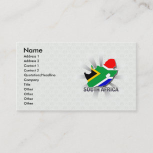 South Africa Flag Map 2.0 Business Card