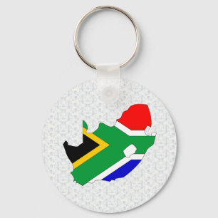 South Africa Flag Map full size Key Ring