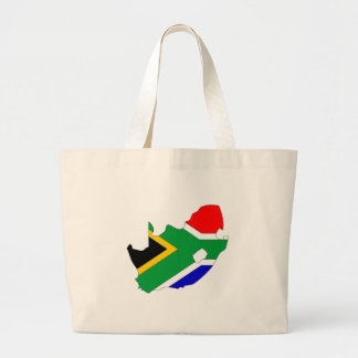 South Africa flag map Large Tote Bag