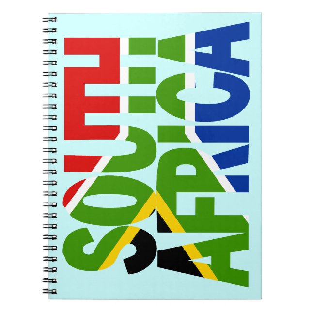 South Africa + flag Notebook (Front)