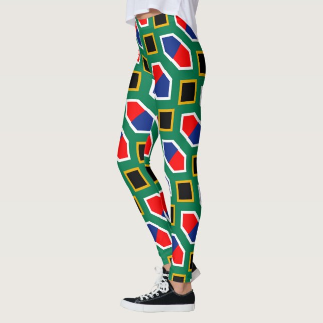 South Africa flag pattern Leggings (Left)