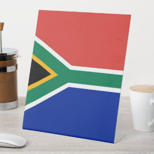 South Africa flag Pedestal Sign