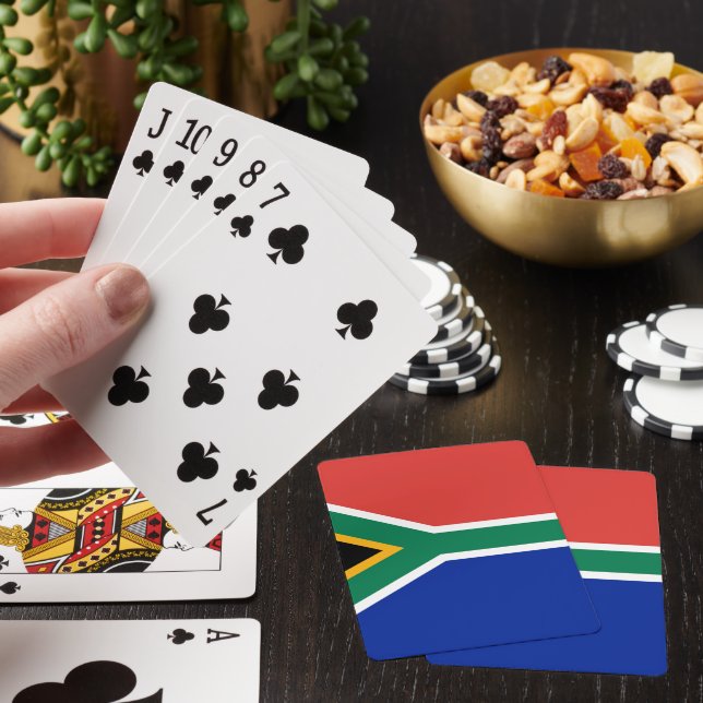 South Africa flag Playing Cards (In Situ)