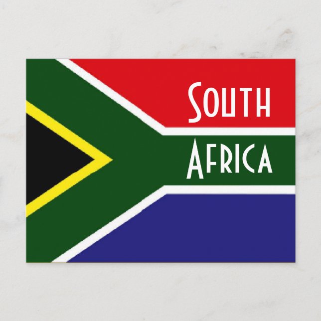 South Africa flag Postcard (Front)