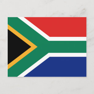 South Africa Flag Postcard