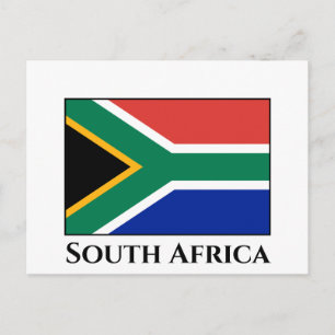 South Africa Flag Postcard