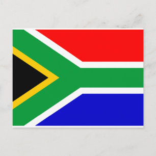 South Africa Flag Postcard