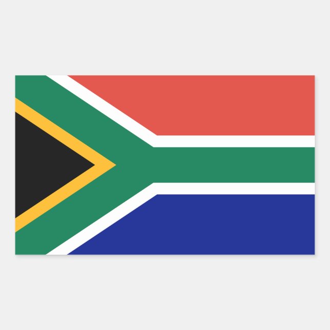 South Africa Flag Rectangular Sticker (Front)