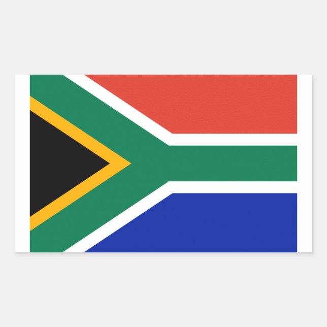 South Africa Flag Rectangular Sticker (Front)