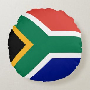 South Africa Flag Round Cushion