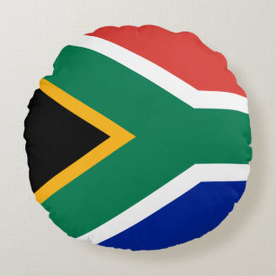 South Africa Flag Round Cushion