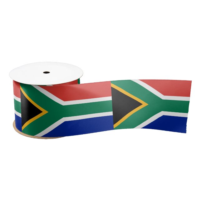 South Africa Flag Satin Ribbon (Spool)