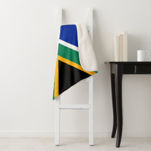 South Africa flag Sherpa Blanket