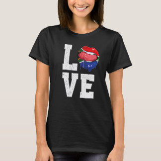 South Africa Flag Soccer Fan Love South African   T-Shirt
