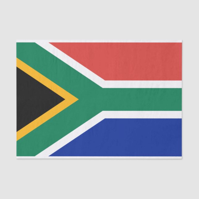 South Africa Flag South African Patriotic Tissue Paper (Front)