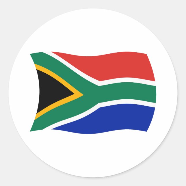 South Africa Flag Sticker (Front)
