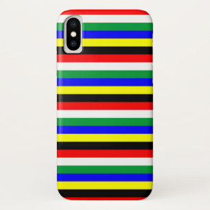 South Africa flag stripes lines symbol iPhone X Case