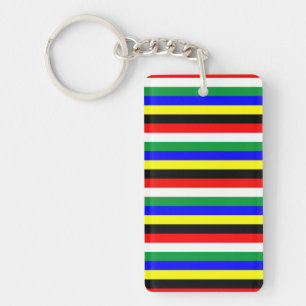 South Africa flag stripes lines symbol Key Ring