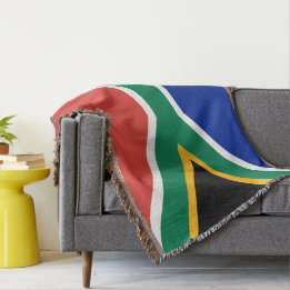 South Africa flag Throw Blanket