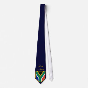 South Africa Flag Tie Personalized