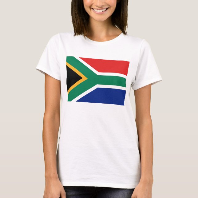 South Africa Flag x Map T-Shirt (Front)