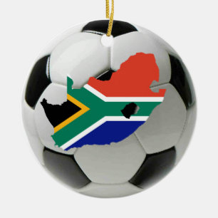 South Africa football soccer ornament