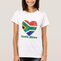 South Africa Heart Flag