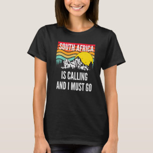 South Africa Is Calling And I Must Go, Wavy Sunset T-Shirt