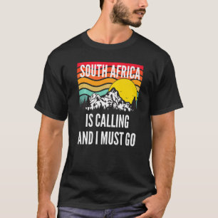 South Africa Is Calling And I Must Go, Wavy Sunset T-Shirt