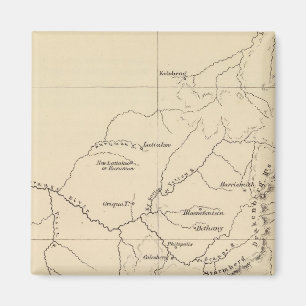 South Africa Lithographed Map Magnet