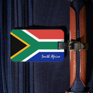 South Africa Luggage Tags, patriotic African Flag Luggage Tag