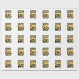 South Africa Match Day Skeleton Striker Nations Hi Wrapping Paper