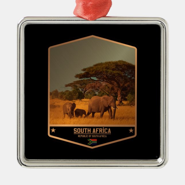 South Africa Metal Tree Decoration (Front)