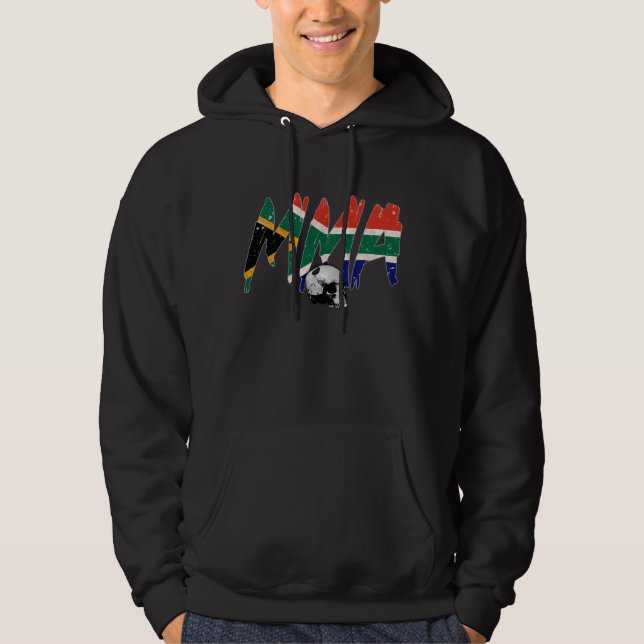 South Africa MMA Skull Hoodie (Front)