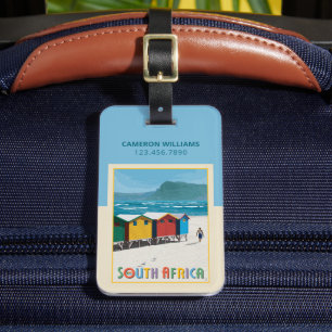 South Africa Muizenberg Beach Luggage Tag