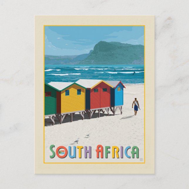 South Africa | Muizenberg Beach Postcard (Front)