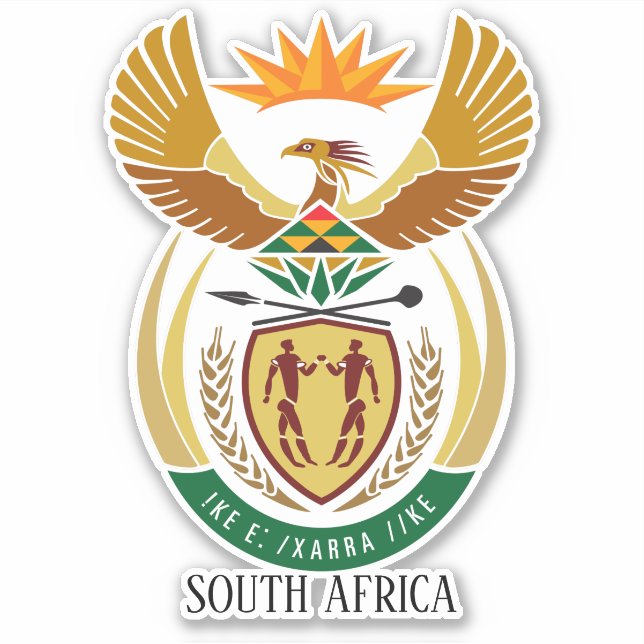 South Africa National Coat Of Arms Patriotic (Front)