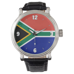 South Africa National Flag Elegant Patriotic Watch