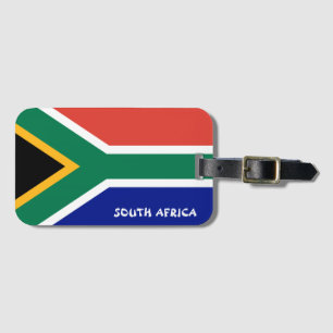 South Africa National Flag Patriotic Luggage Tag