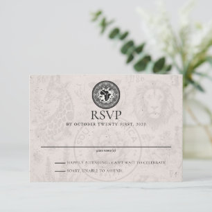 South Africa Passport Wedding RSVP Card