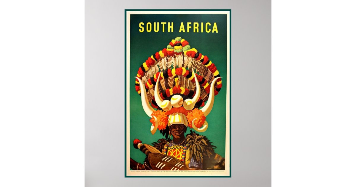South Africa Poster Zazzle