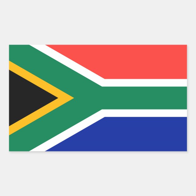 South Africa Rectangular Sticker (Front)