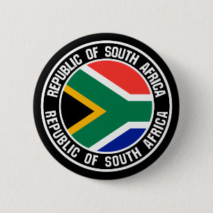 South Africa Round Emblem 6 Cm Round Badge